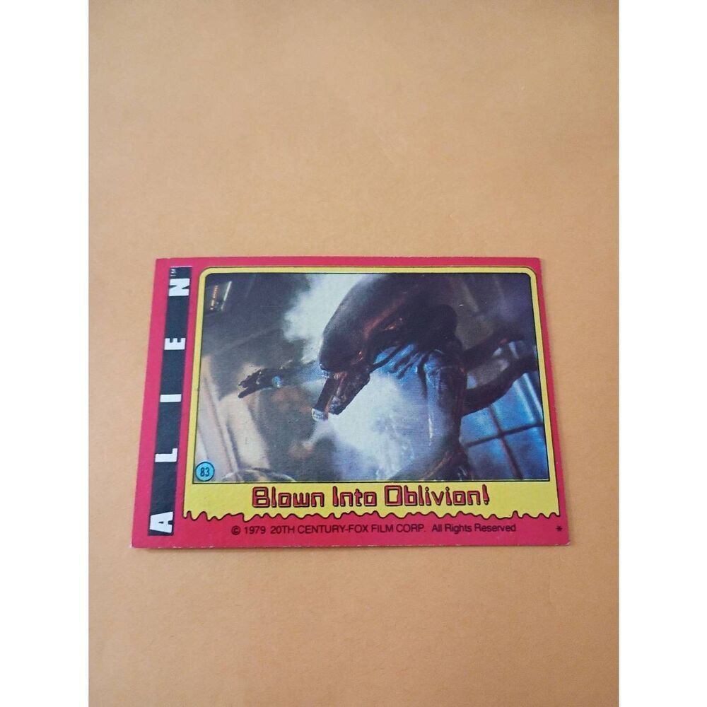 Vintage Collectible 1979 Alien Trading Card #83 20th Century Fox Raw Ungraded